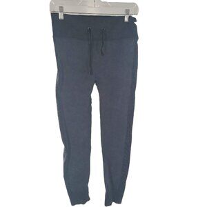 CURVES n COMBATBOOTS Women's Drawstring Elastic Waist Sweatpants Mid Rise DK Blu